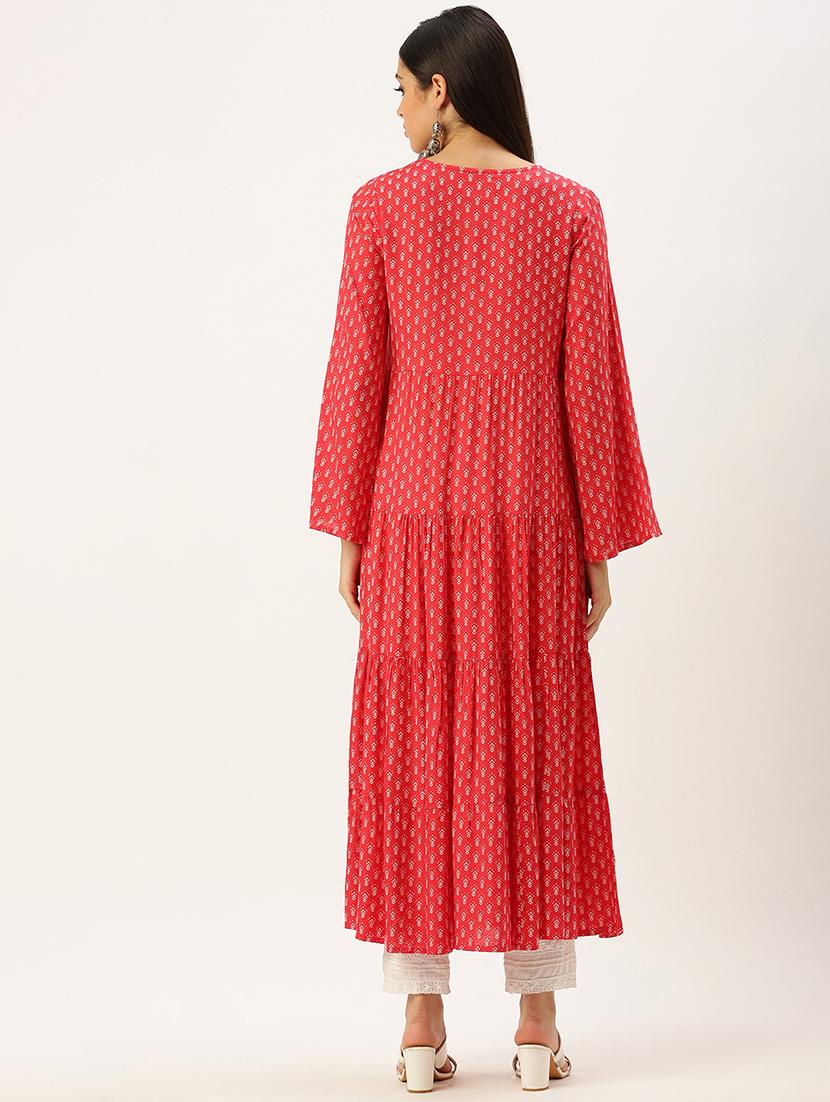 women's tiered kurta - 18480732 - Standard Image - 2