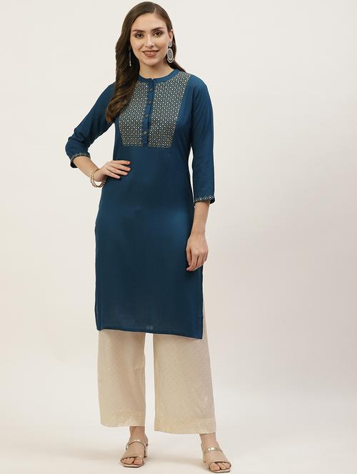 women's straight kurta - 18481087 -  Standard Image - 0
