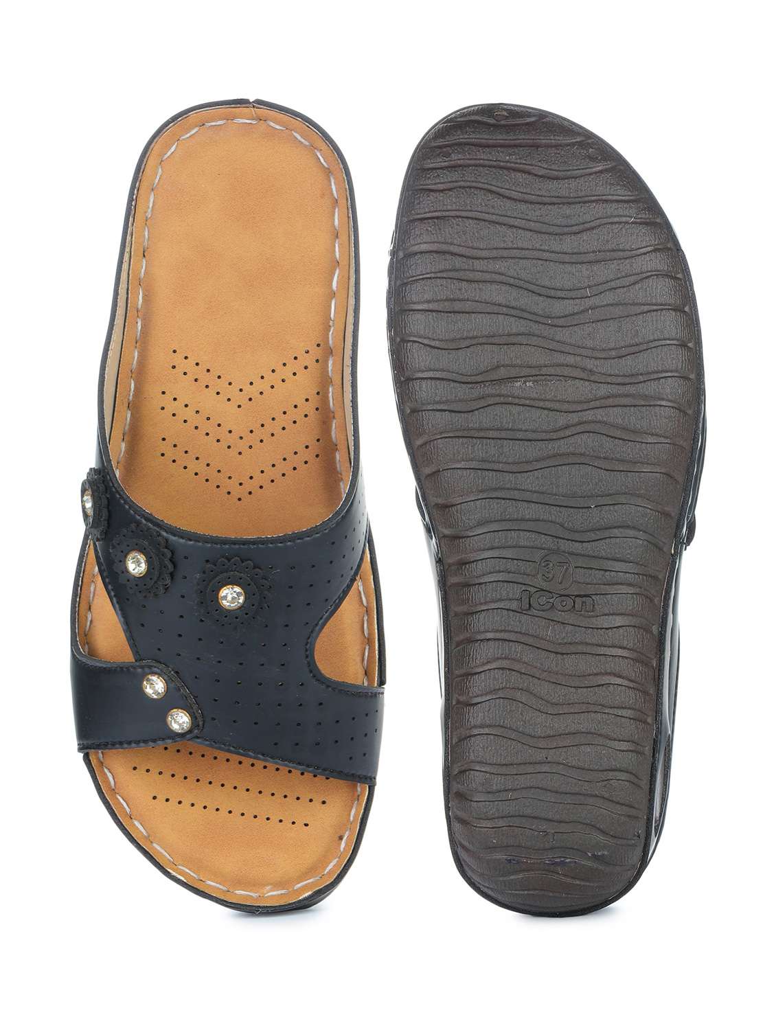 women embellished slip on wedge - 18482176 - Standard Image - 2