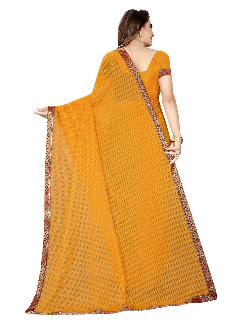lace detailed self designed saree with blouse - 18482755 - Standard Image - 2