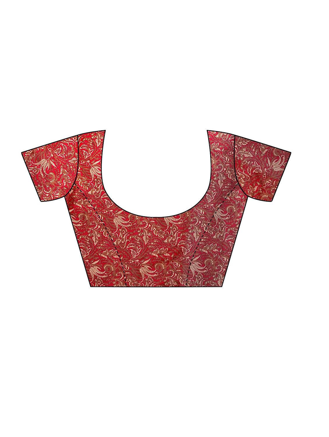 women's embroidered saree with blouse - 18487809 - Standard Image - 2