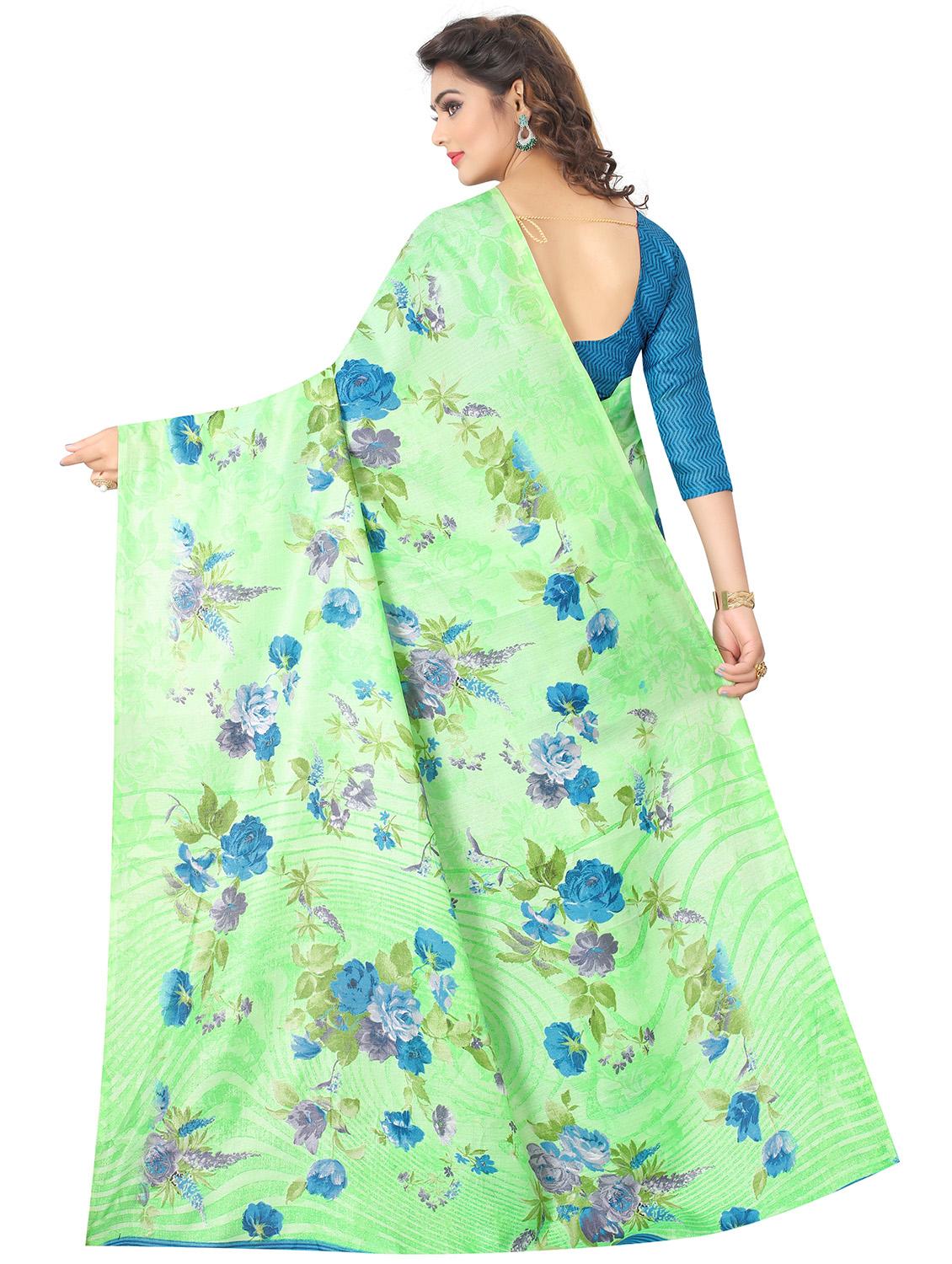 floral printed saree - 18487956 - Standard Image - 2