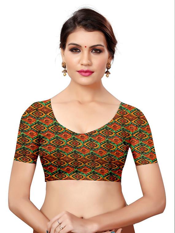half & half printed saree - 18488827 - Standard Image - 2