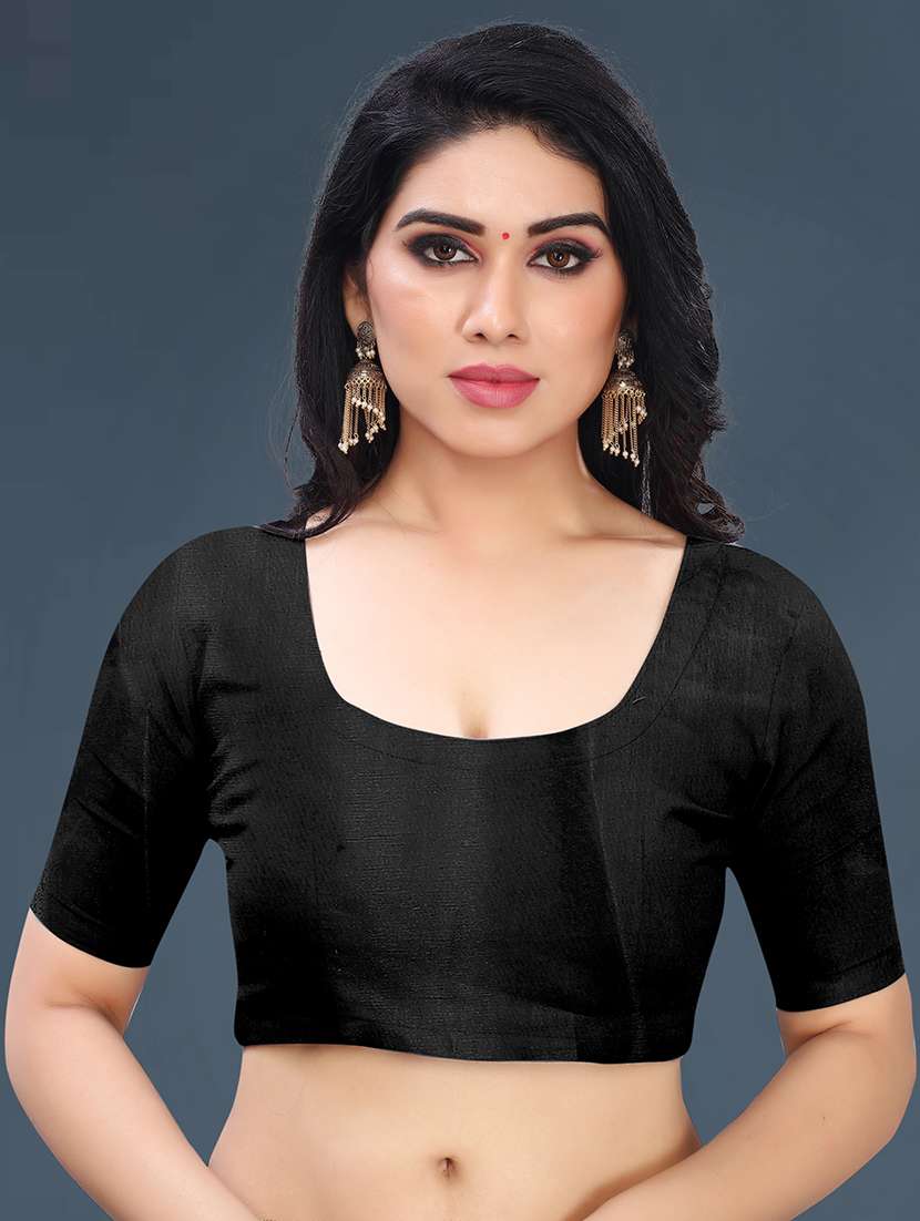 women's floral blue colored saree with blouse - 18489089 -  Standard Image - 2