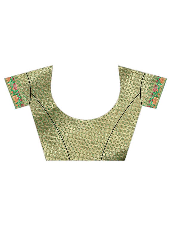 jacquard work banarasi saree with blouse - 18489105 - Standard Image - 2