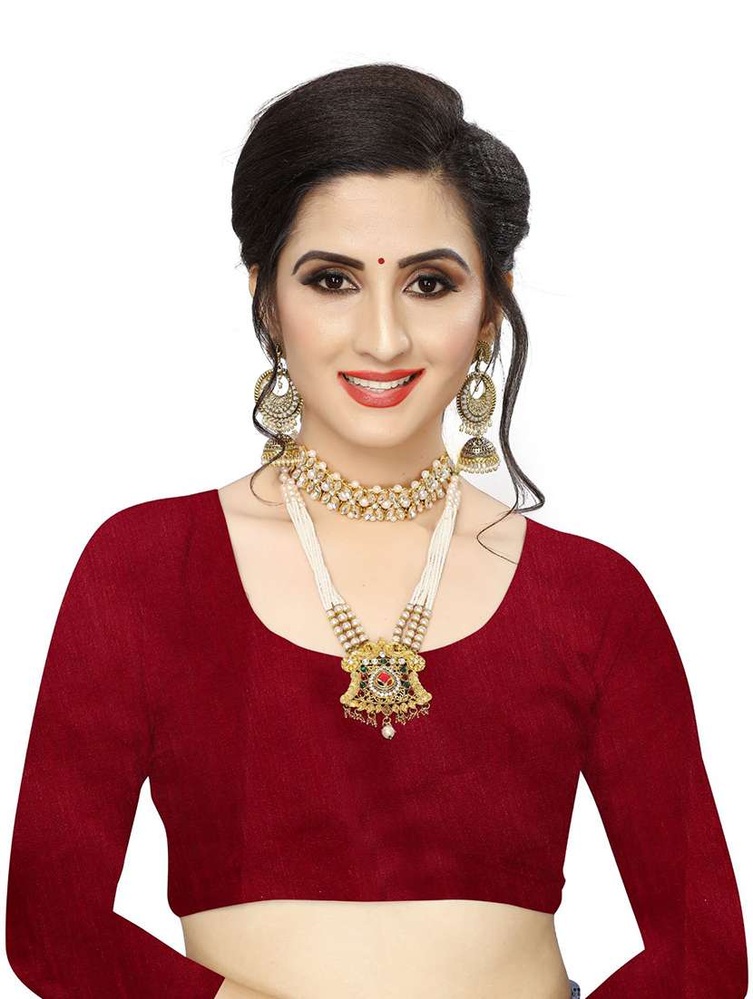 grey printed saree with blouse - 18489109 -  Standard Image - 2