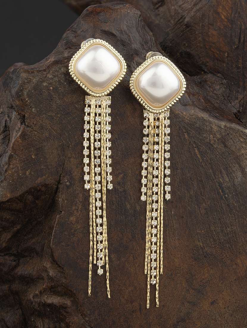 gold-toned beads detailing dangler