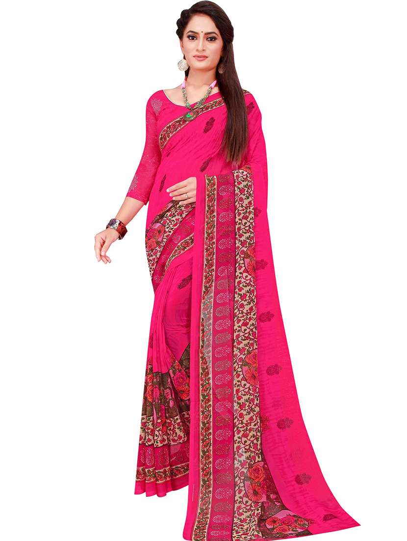 women's saree combo with blouse - 18500565 - Standard Image - 2