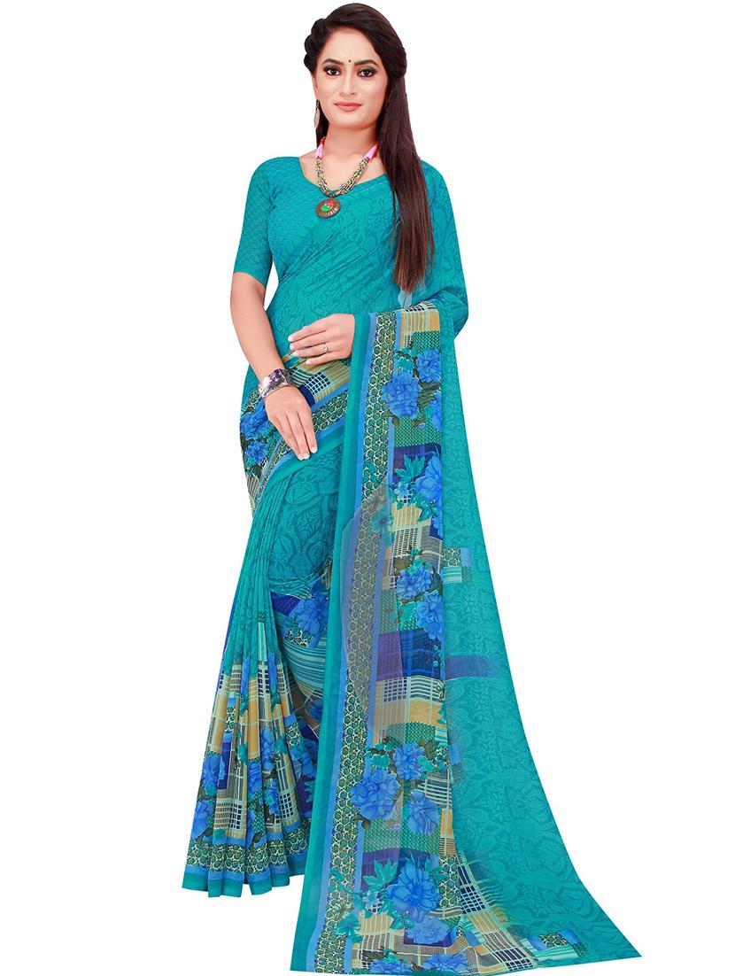 women's saree combo with blouse - 18500572 - Standard Image - 2