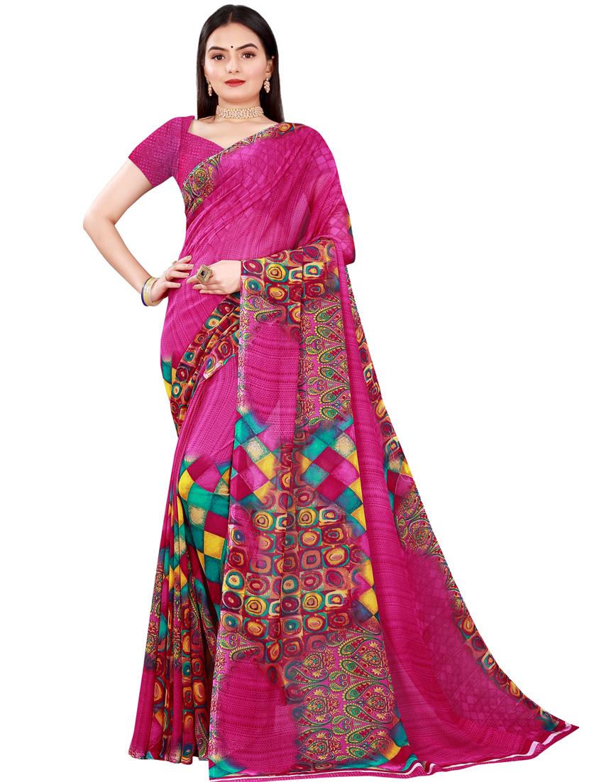 women's saree combo with blouse - 18500620 - Standard Image - 2