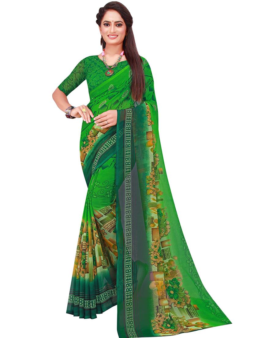women's saree combo with blouse - 18500638 - Standard Image - 2
