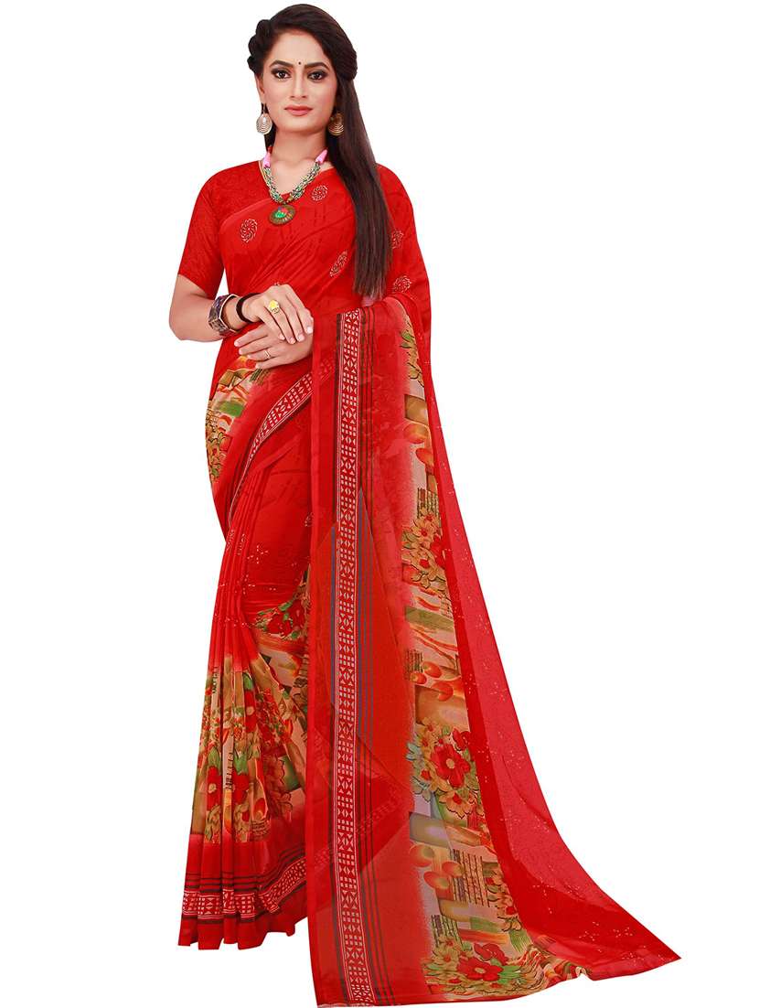 women's saree combo with blouse - 18500781 - Standard Image - 2