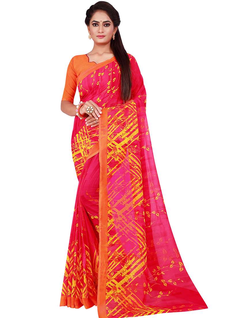 pack of 2 printed saree with blouse - 18501026 -  Standard Image - 2