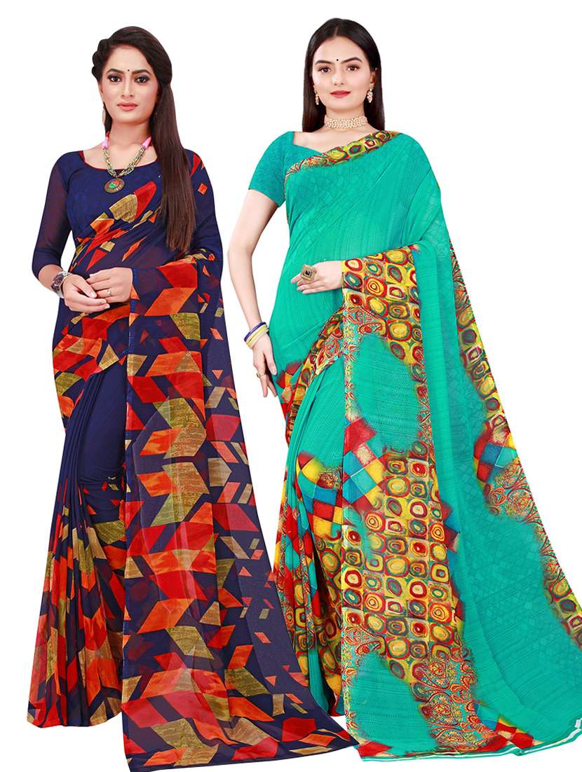 women's saree combo with blouse
