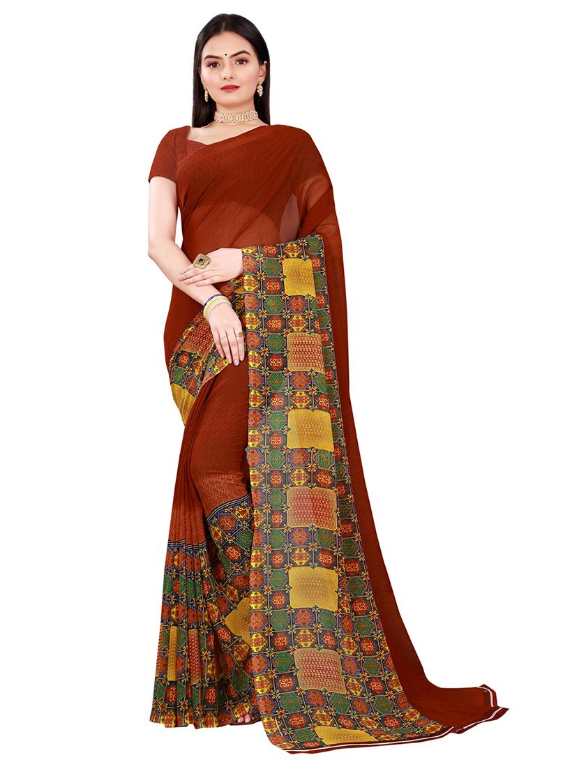 women's saree combo with blouse - 18501166 - Standard Image - 2