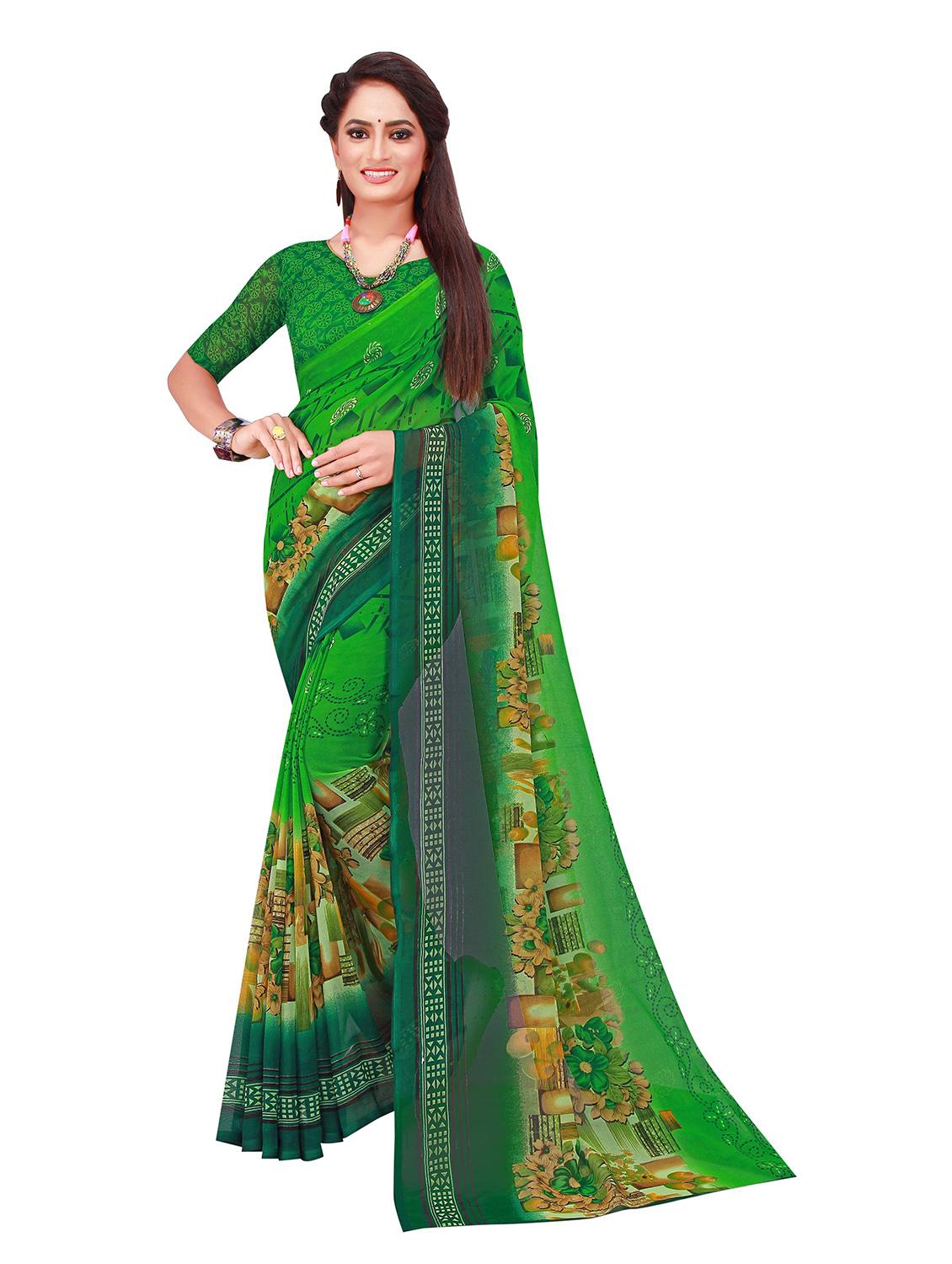 women's saree combo with blouse - 18501173 - Standard Image - 2
