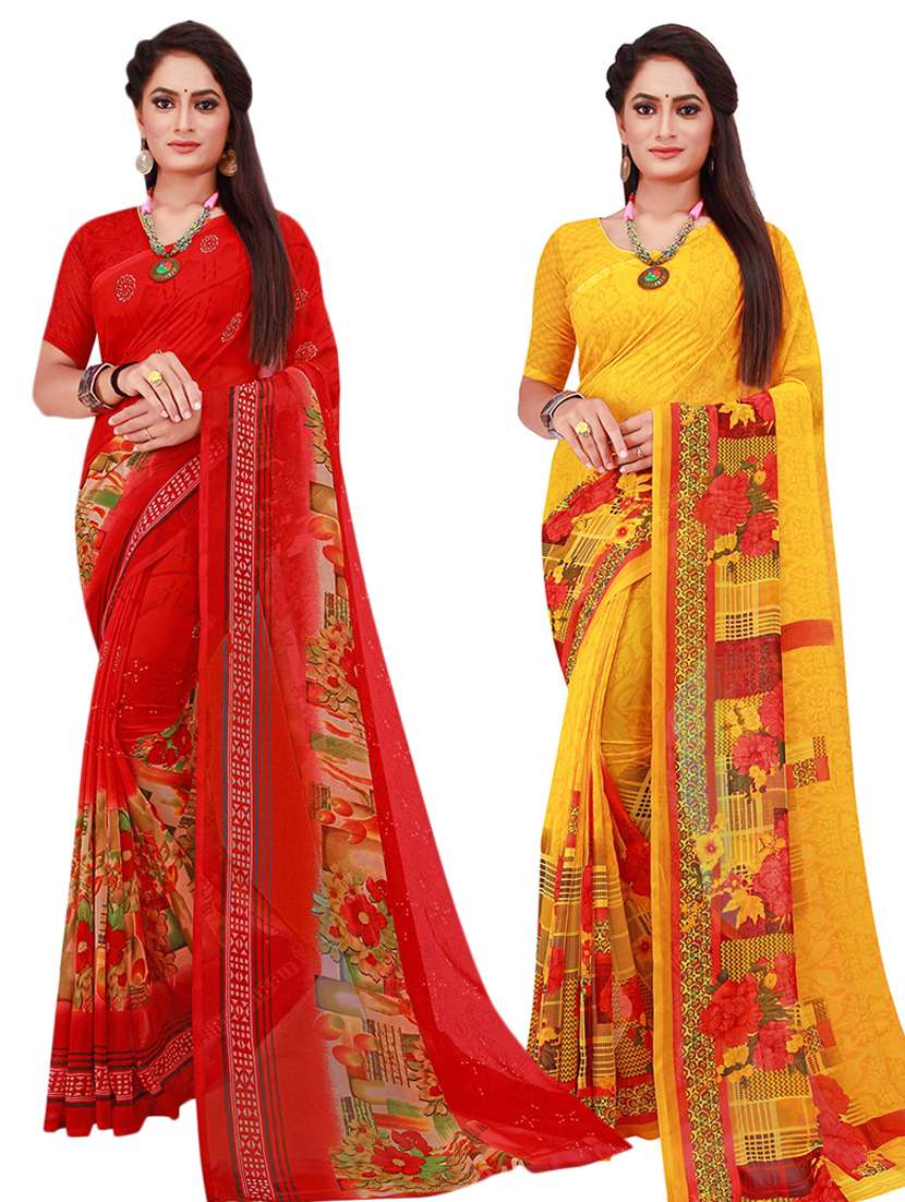 women's saree combo with blouse