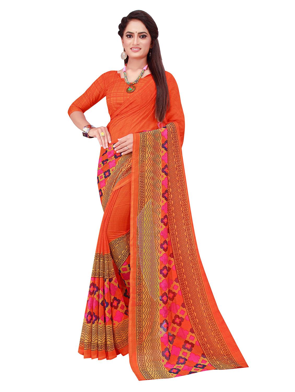 women's saree combo with blouse - 18501239 - Standard Image - 2