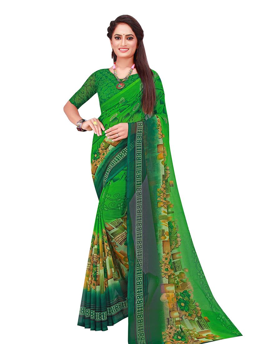 women's saree combo with blouse - 18501712 - Standard Image - 2