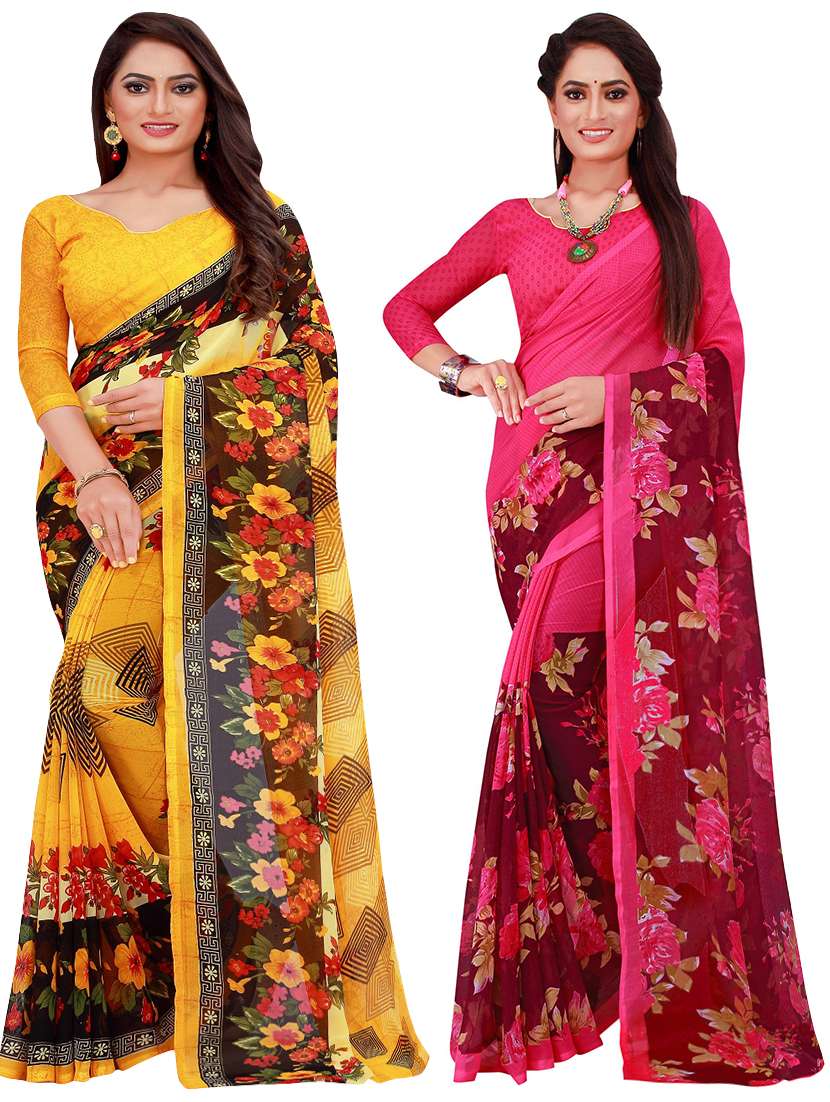 women's saree combo with blouse