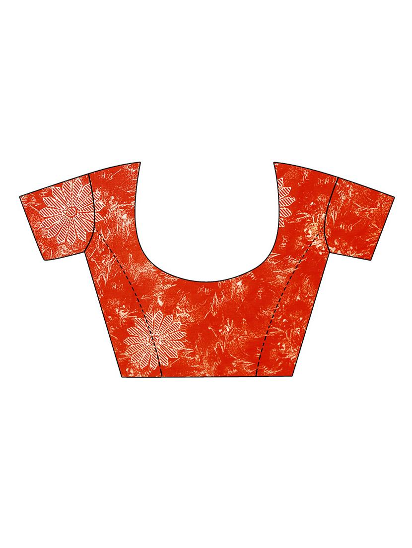 pack of 2 printed sarees with blouse - 18502031 - Standard Image - 2