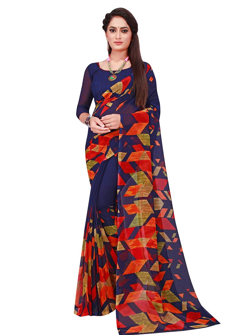 women's saree combo with blouse - 18502216 - Standard Image - 2