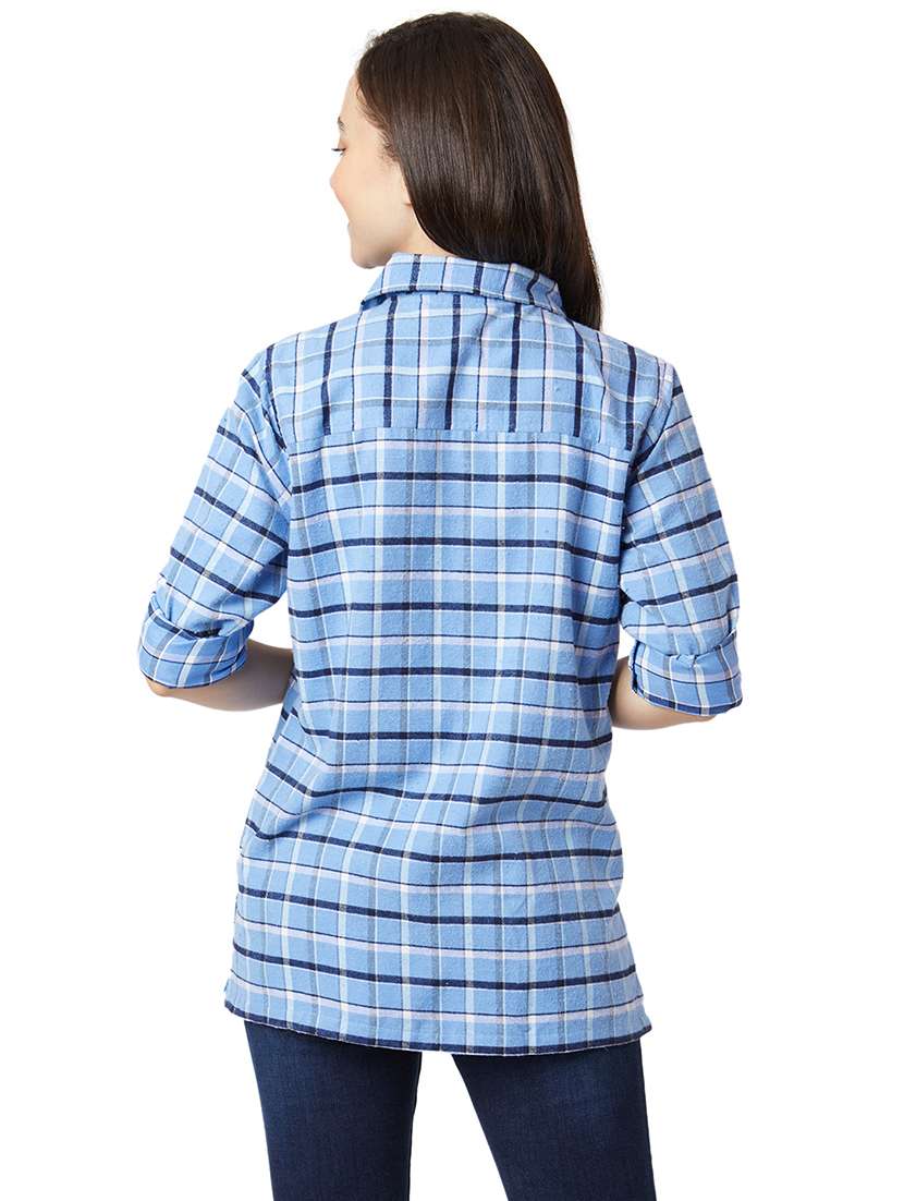 Long Sleeved Checkered Shirt 