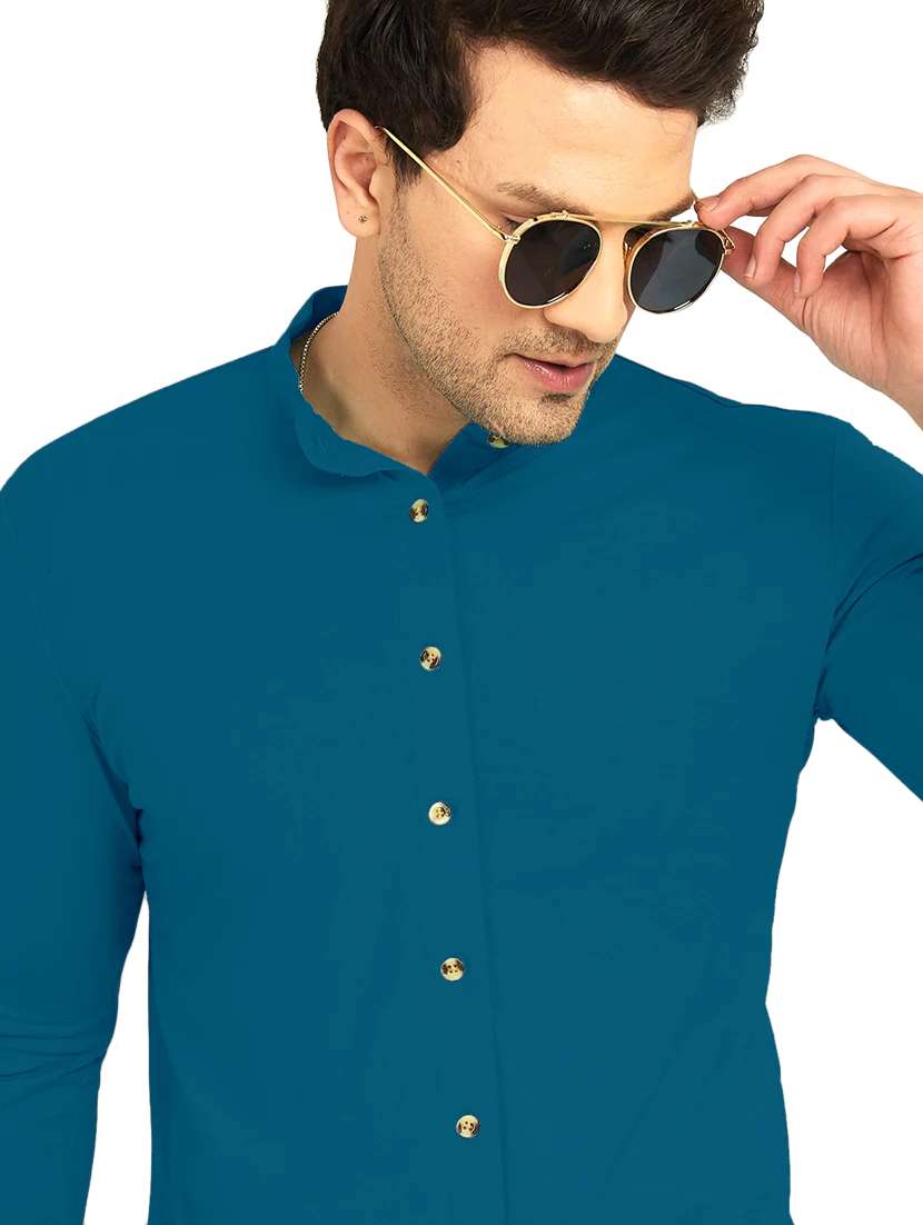 mens solid casual shirt - 18507450 -  Standard Image - 2