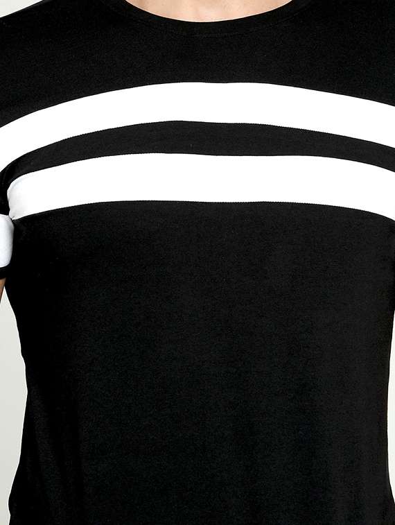 crew neck color blocked t-shirt - 18507622 -  Standard Image - 2