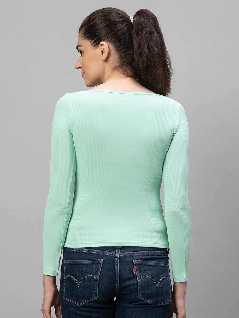 women's straight key hole neck top - 18507814 -  Standard Image - 2