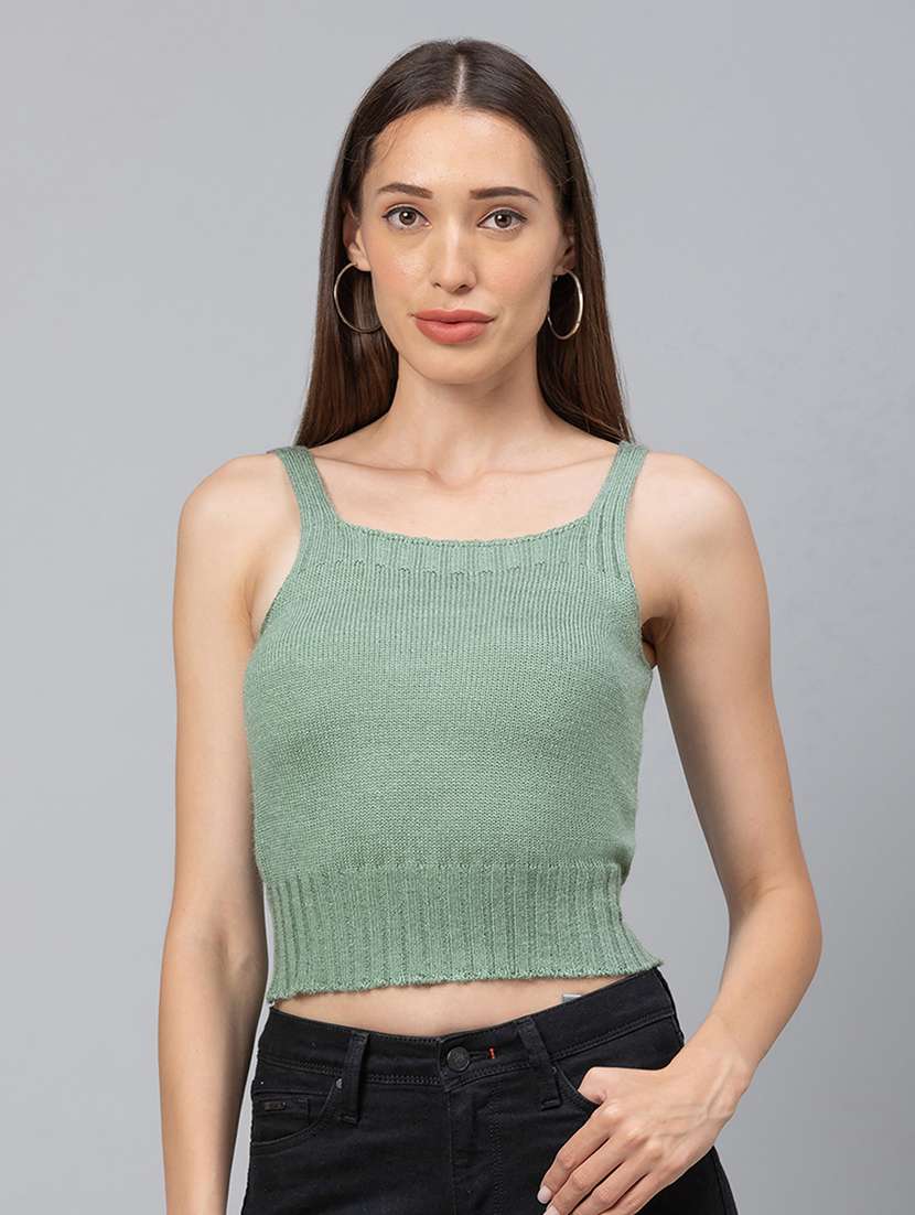 women's straight square neck top