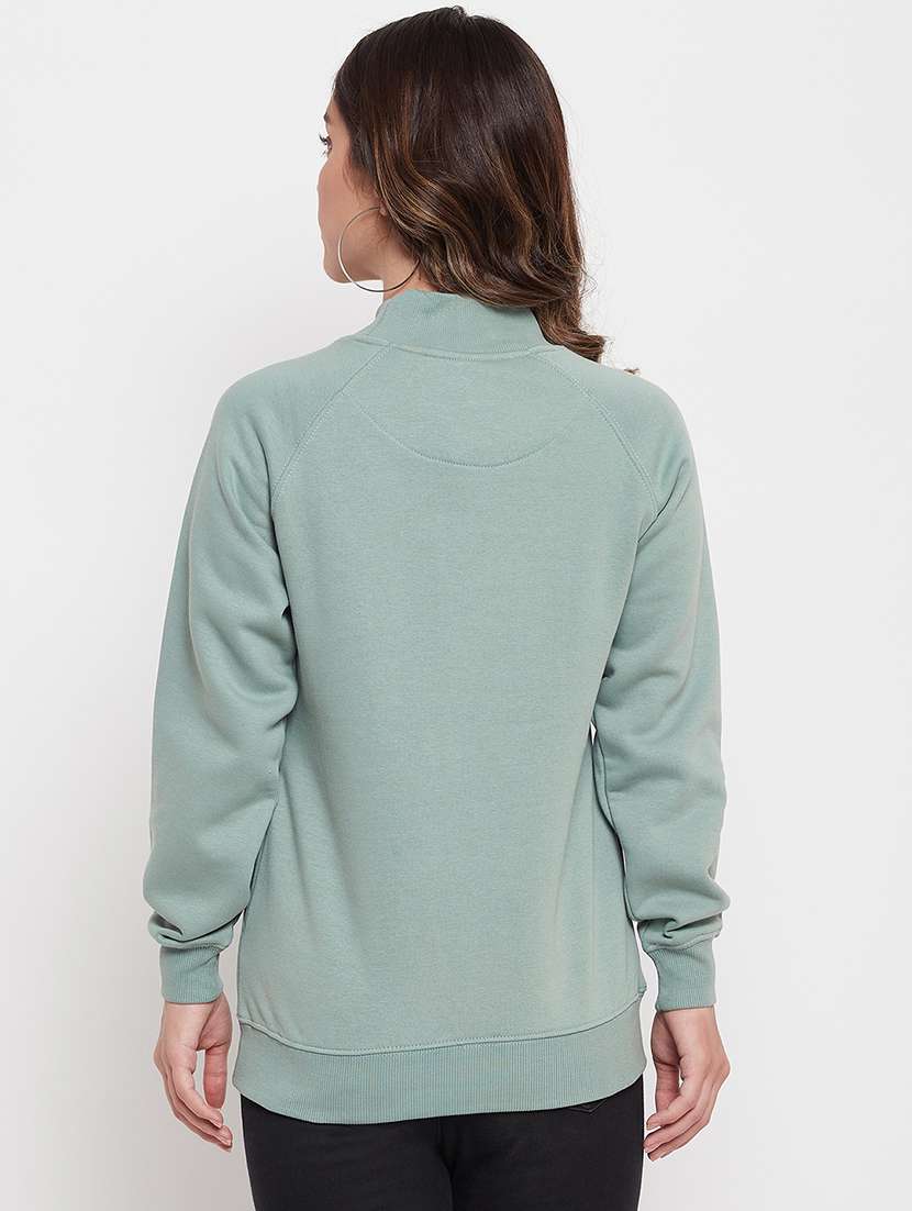 high neck graphic printed sweatshirt - 18507982 - Standard Image - 2