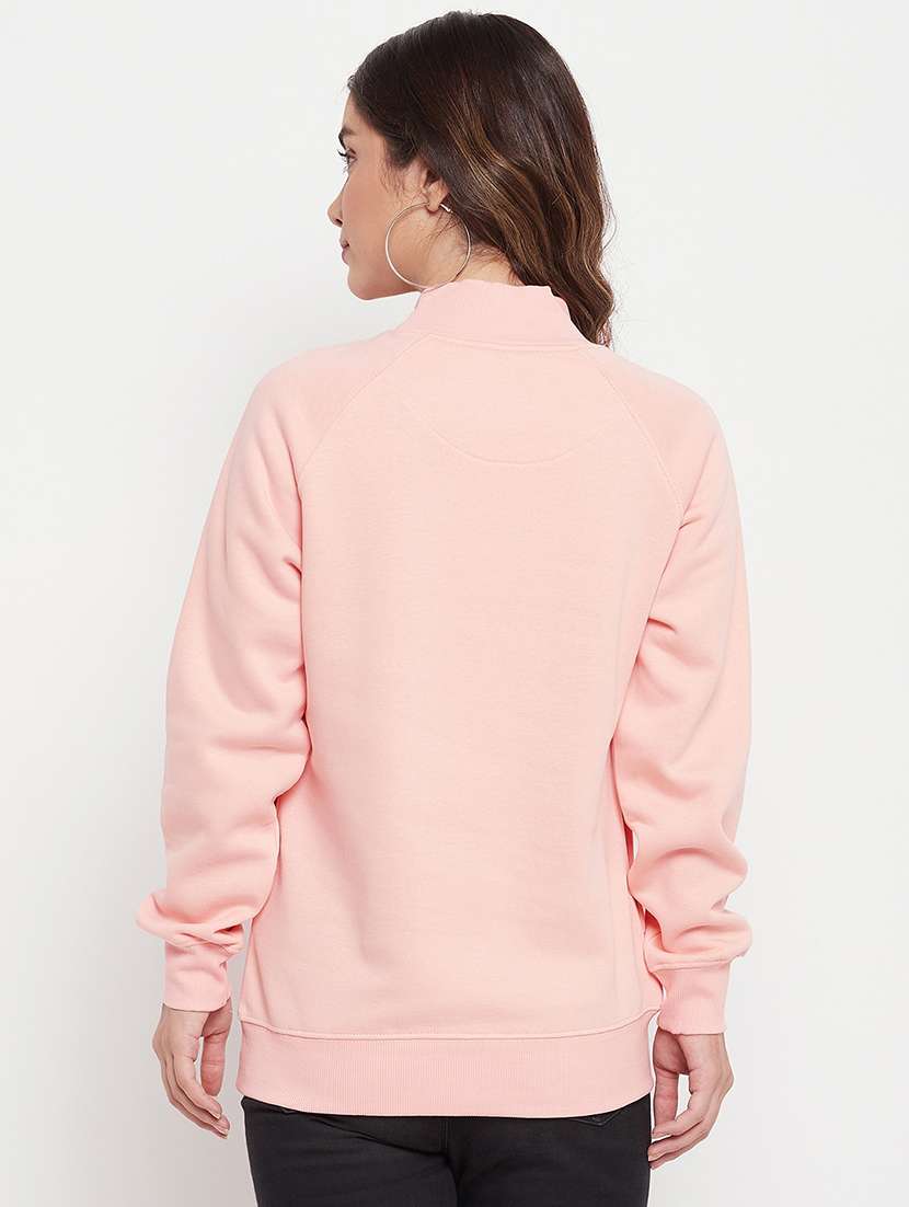 High Neck Graphic Printed Sweatshirt - 18507983 -  Standard Image - 2