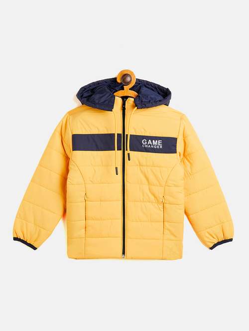 boys hooded neck quilted jacket  - 18508033 -  Standard Image - 0