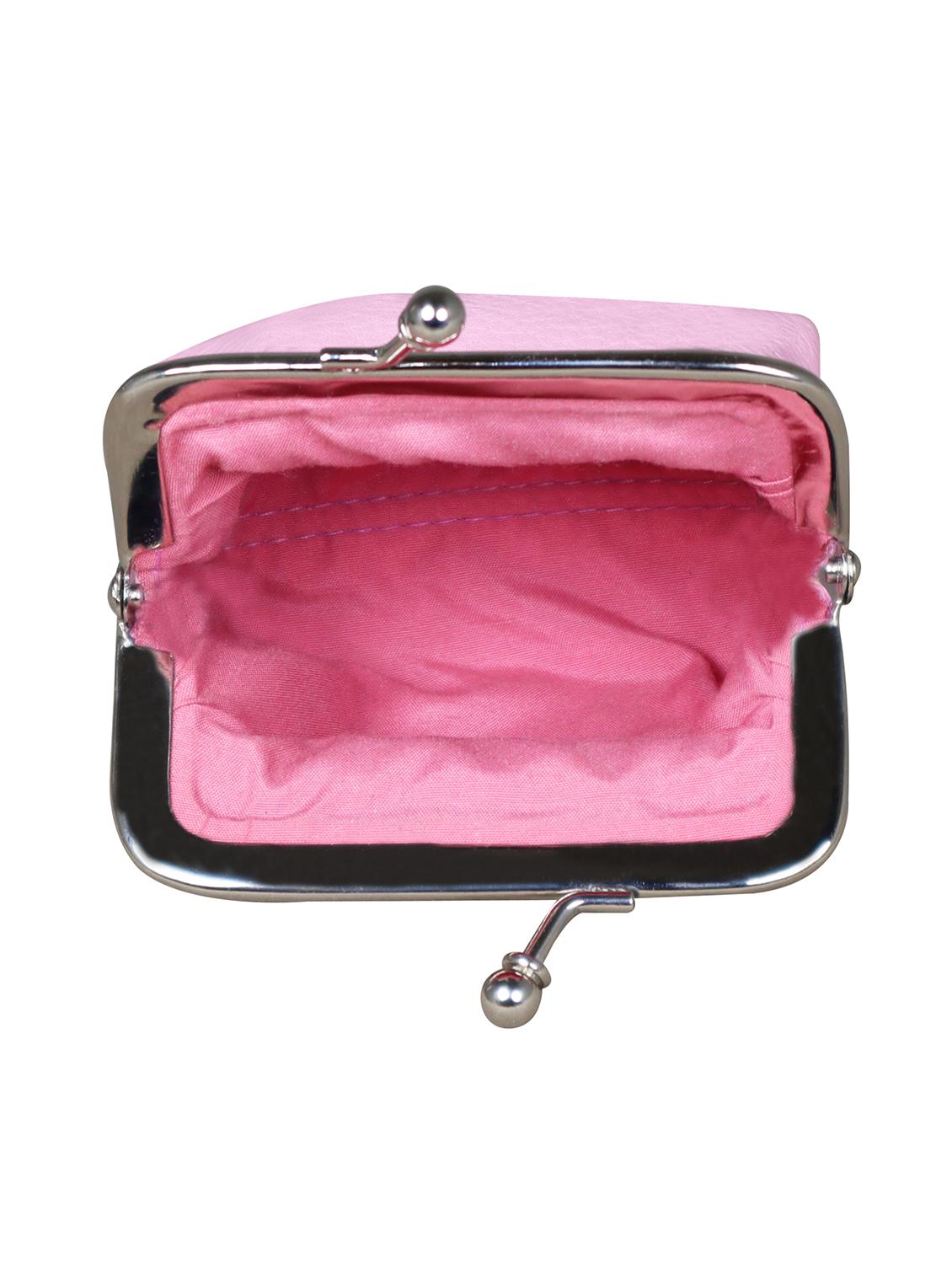 pink solid structured clutch - 18509532 - Standard Image - 2