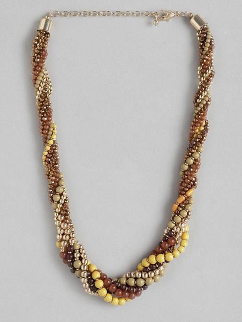 women brown and gold-toned necklace - 18509726 - Standard Image - 0