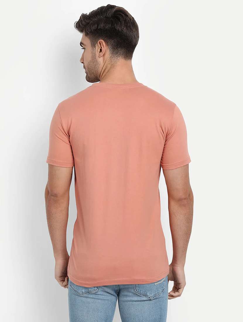 peach chest printed t-shirt - 18509818 - Standard Image - 2
