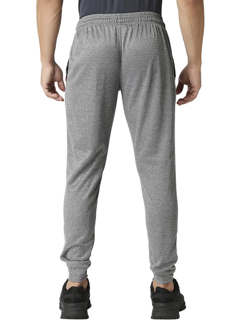 grey solid joggers track pant - 18510400 - Standard Image - 2