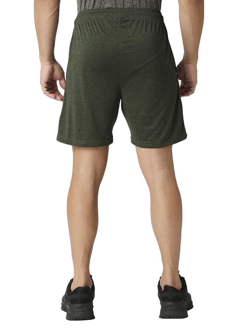 olive green solid shorts - 18510470 - Standard Image - 2