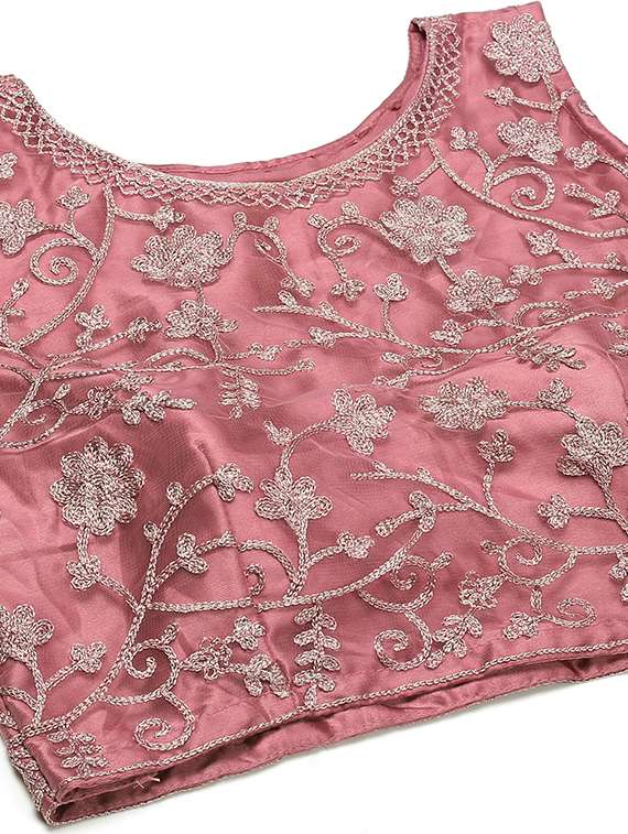 embroidered flared lehenga choli with dupptta - 18510538 - Standard Image - 2