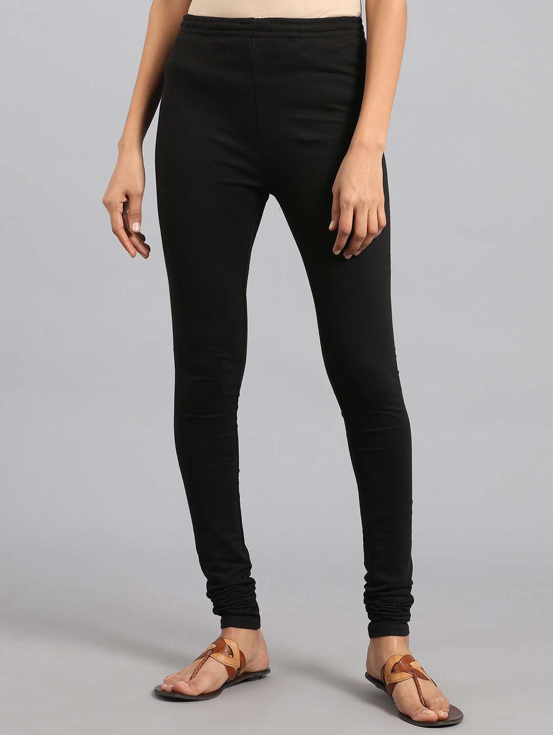 women full length solid legging