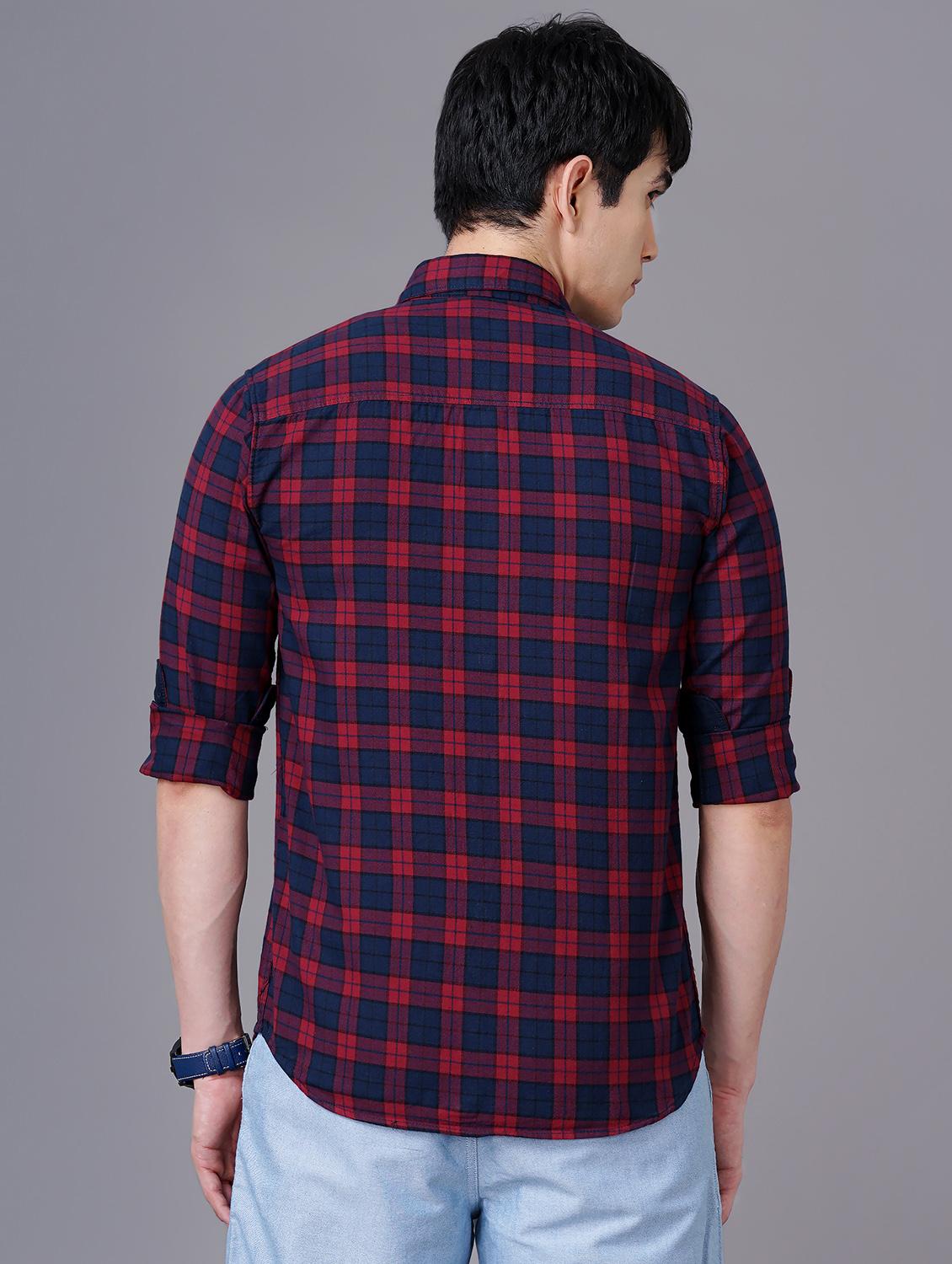check print casual shirt - 18512108 - Standard Image - 2