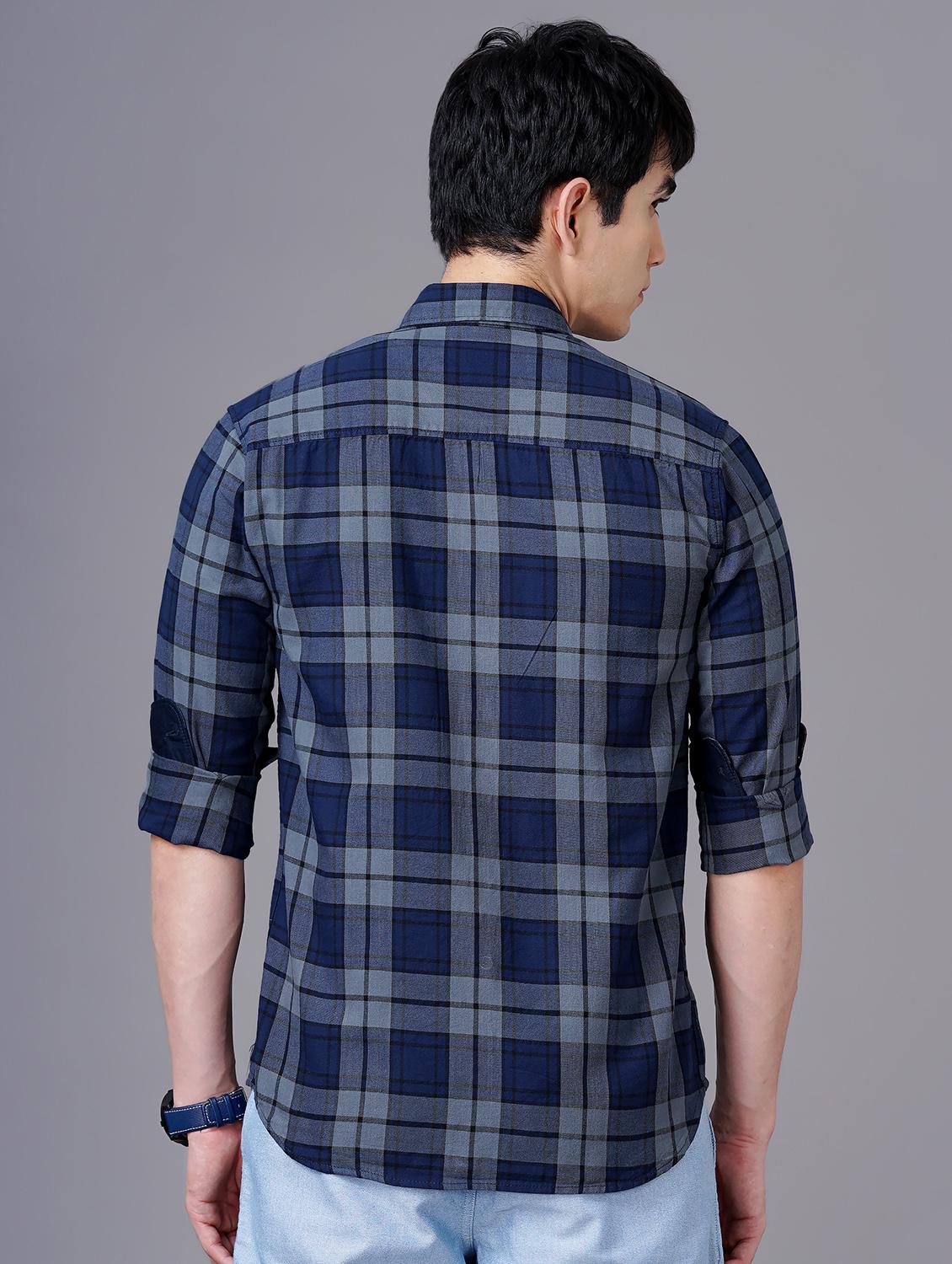 check print casual shirt - 18512111 - Standard Image - 2