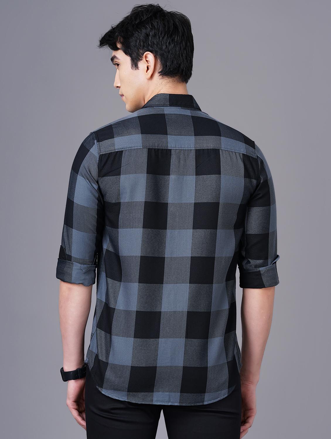 check print casual shirt - 18512120 - Standard Image - 2