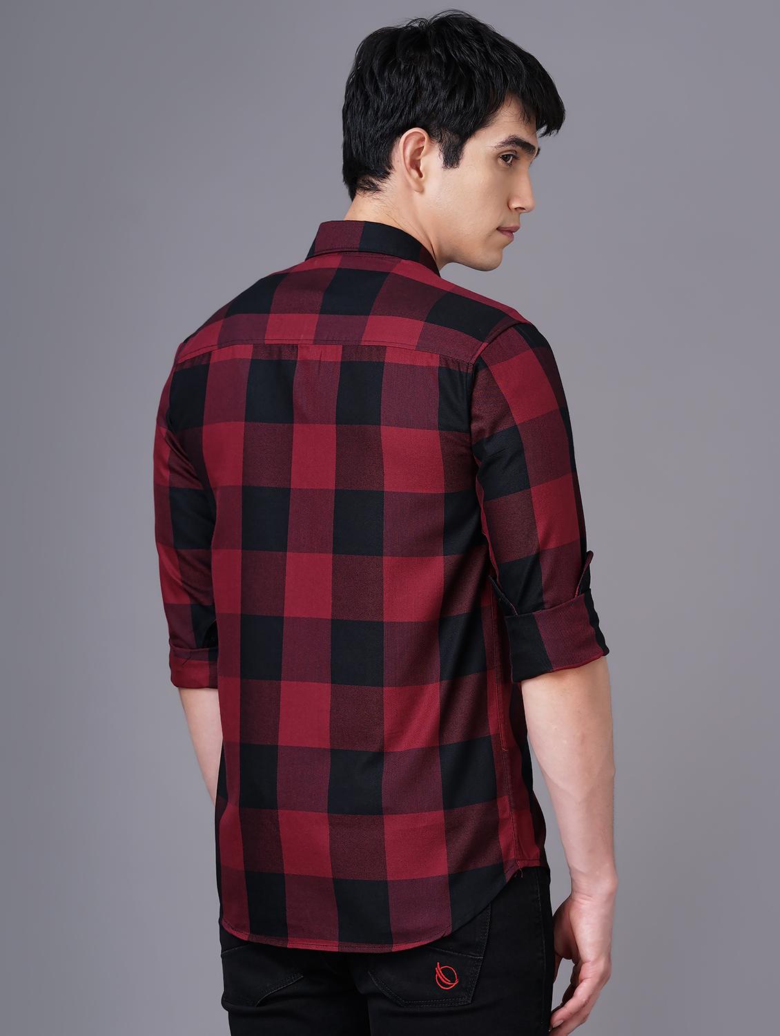 check print casual shirt - 18512121 - Standard Image - 2