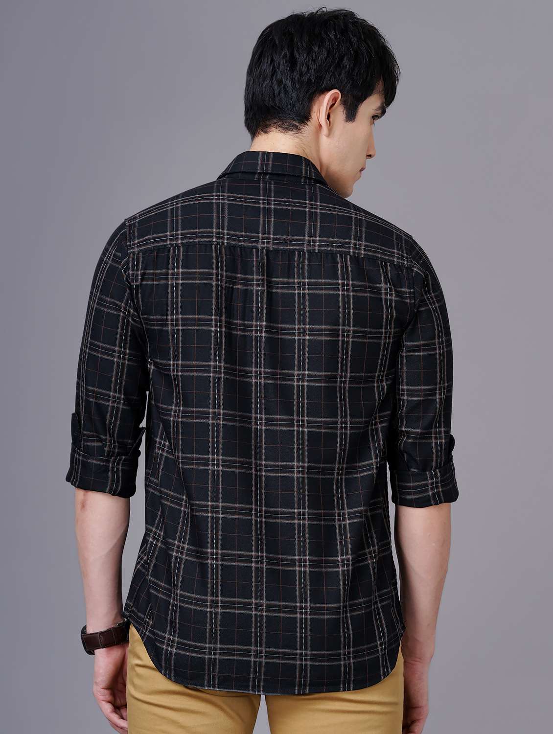 check print casual shirt - 18512124 - Standard Image - 2
