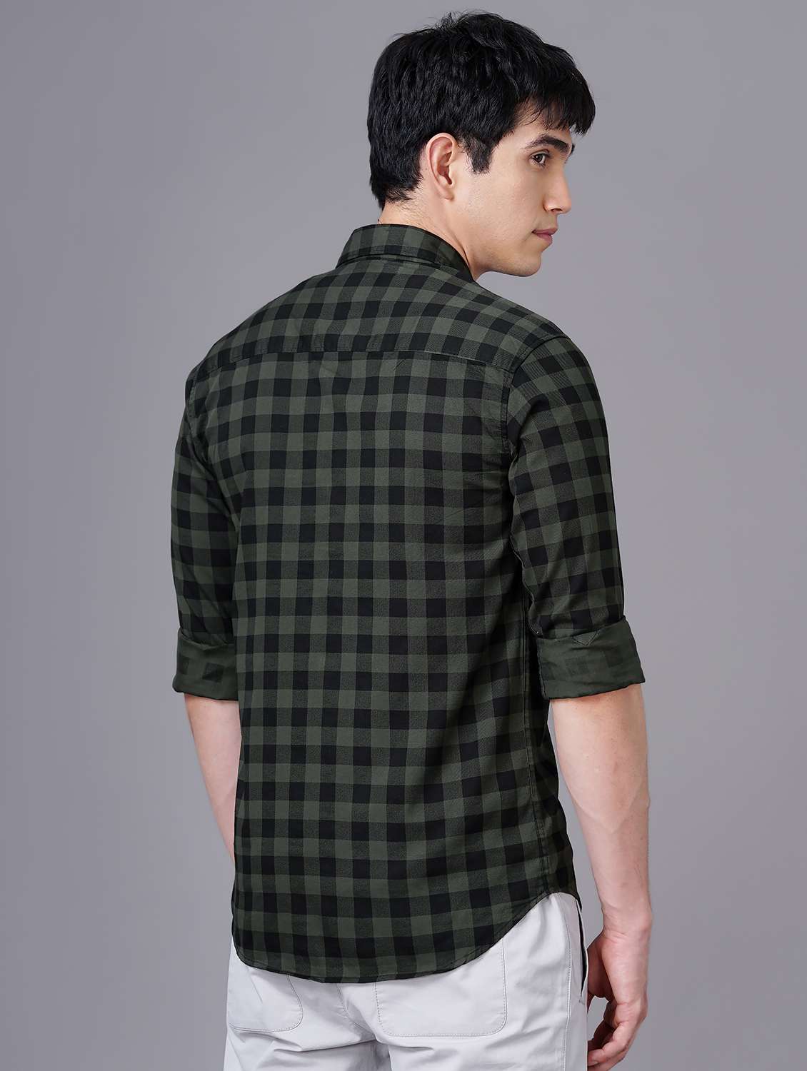 check print casual shirt - 18512127 - Standard Image - 2