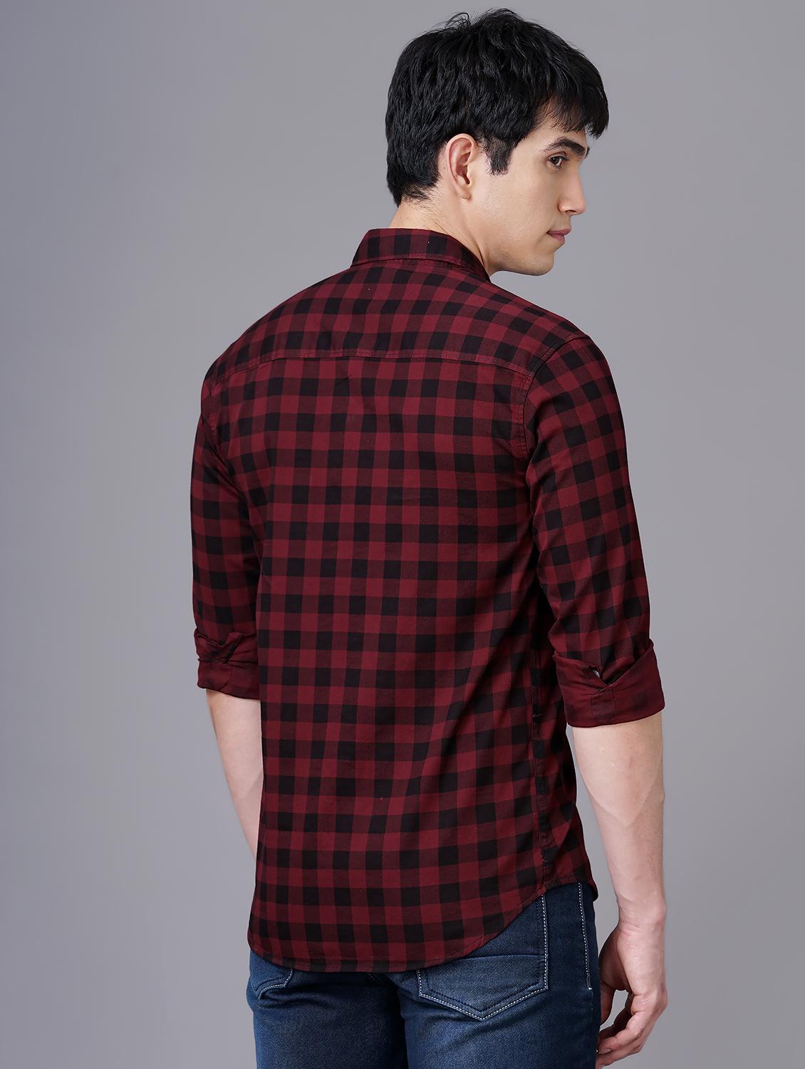check print casual shirt - 18512130 - Standard Image - 2