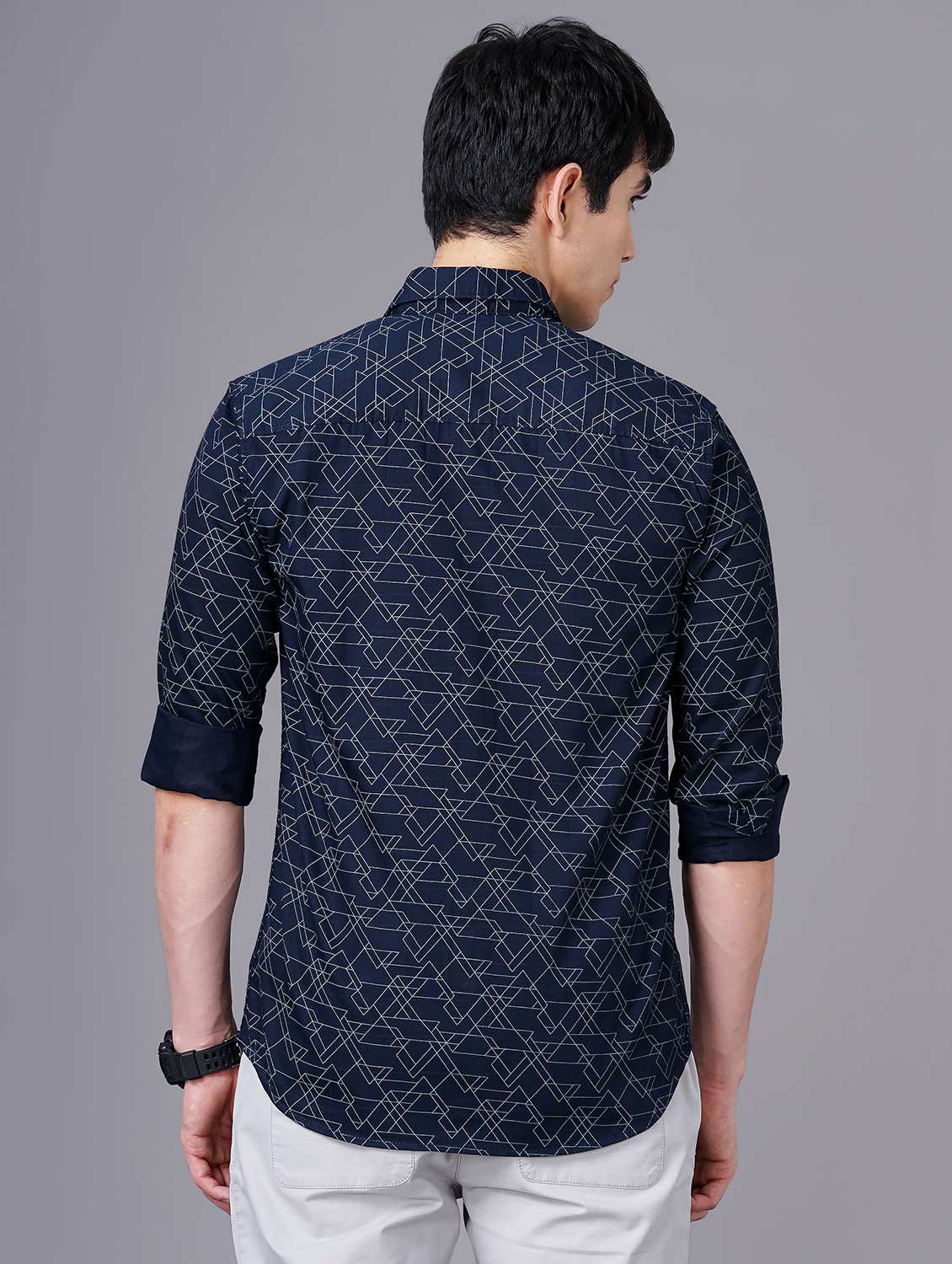 abstract print casual shirt - 18512132 - Standard Image - 2