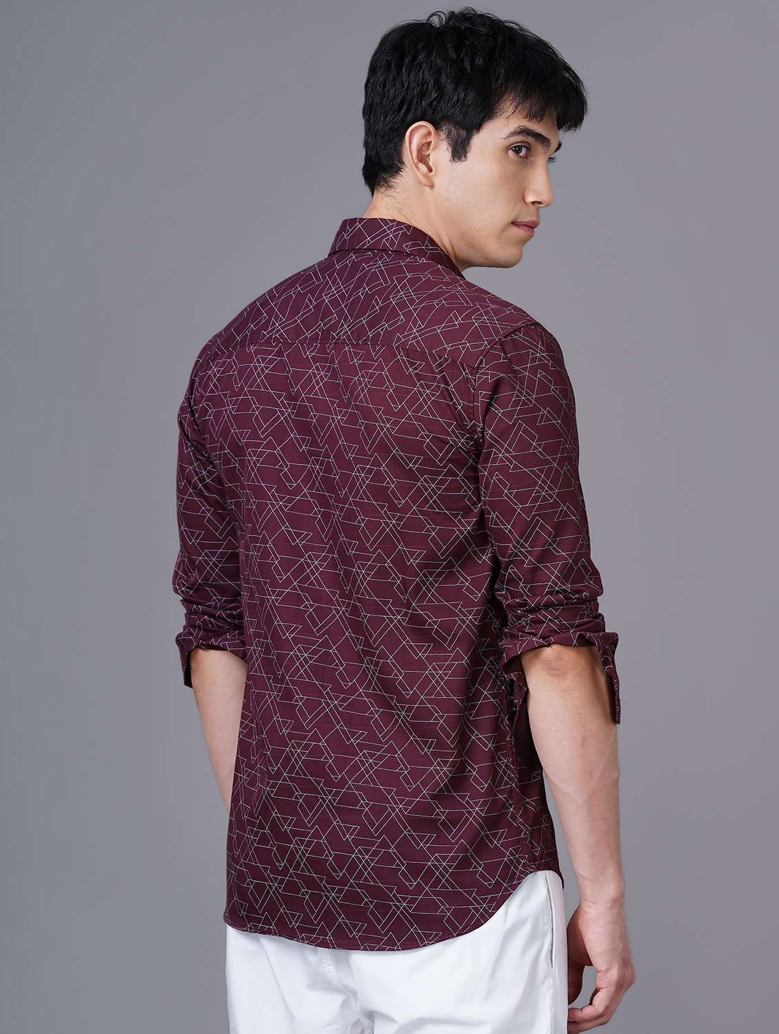 abstract print casual shirt - 18512134 - Standard Image - 2